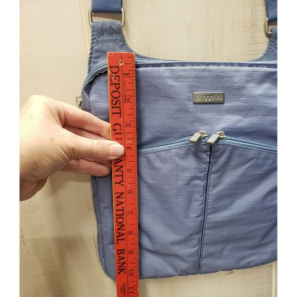 BAGGALLINI Canyon Crossbody Travel Casual Bag, Cornflower Blue, Green Lining - Picture 3 of 13